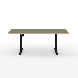 Domusnord Hve Snkebord Room Linoleum Eg kant 160 x 80 cm i 19 farver