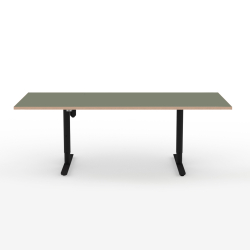 Domusnord Hve Snkebord Room Linoleum Eg kant 200 x 90 cm i 19 farver