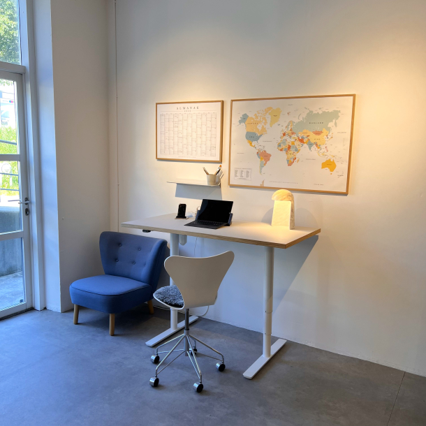 Domusnord Hve Snkebord Room Linoleum Eg kant 120 x 60 cm i 19 farver