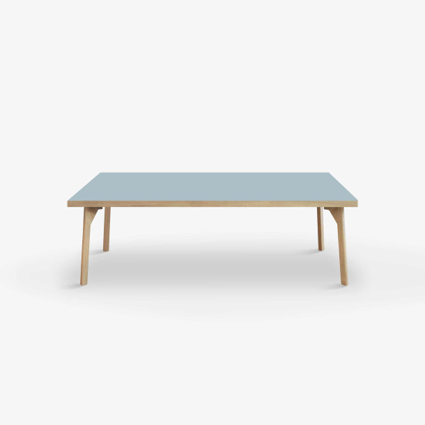 Domusnord Coffee table Room Lounge Table - with linoleum and oak edge 120x60