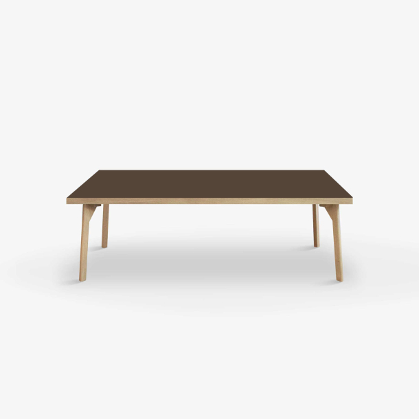 Domusnord Coffee table Room Lounge Table - with linoleum and oak edge 120x60