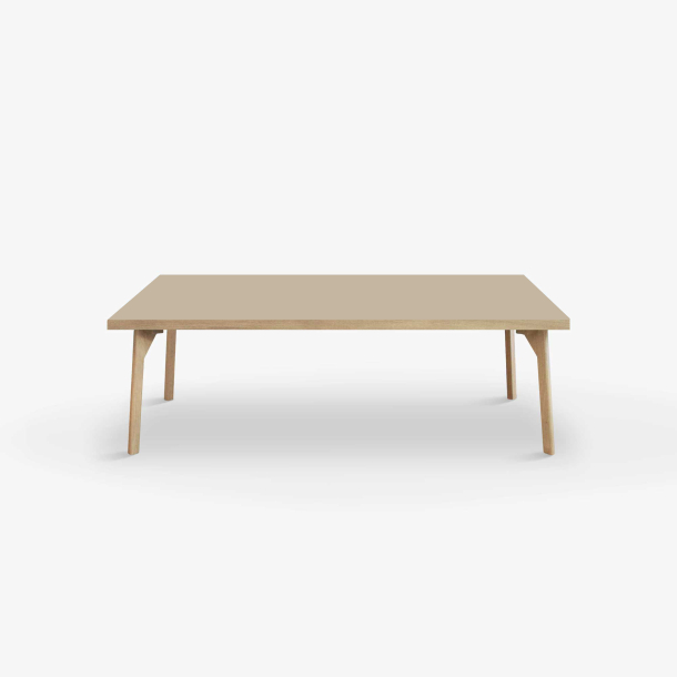 Domusnord Coffee table Room Lounge Table - with linoleum and oak edge 120x60