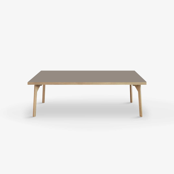 Domusnord Coffee table Room Lounge Table - with linoleum and oak edge 120x60