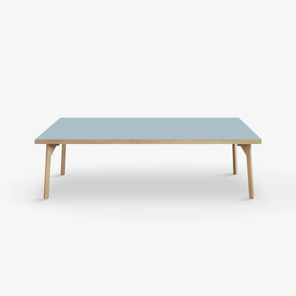 Domusnord Coffee table Room Lounge Table - with linoleum and oak edge 140x70