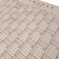 Domusnord Copenhagen � Almanak Kalender plakat 2026 beige