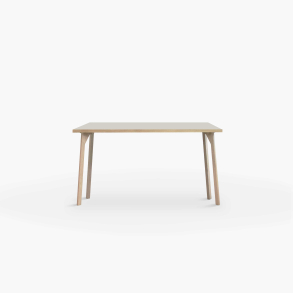 Domusnord Room Linoleum Bureau van Eikenhout 140 x 70 cm - Mushroom / Beige