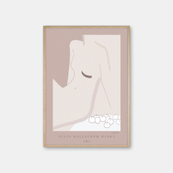 Julia Hallstrm Hjort Woman with Apples Dark Poster