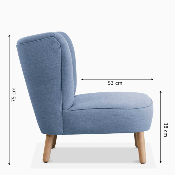 Domusnord Take a Break Lounge Chair lnestol  Powder Blue - bl gr