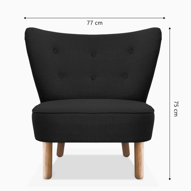 Domusnord Take a Break Lounge Chair lnestol  Thunder Grey - mrk gr