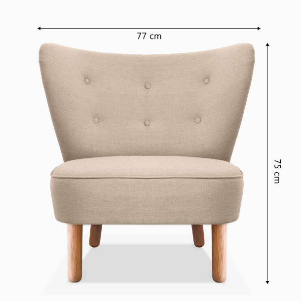 Domusnord Take a Break Lounge Chair lnestol  Grey Sand - sand beige