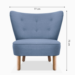 Domusnord Take a Break Lounge Chair lnestol  Powder Blue - bl gr