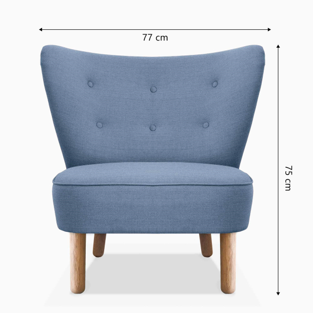 Domusnord Take a Break Lounge Chair lnestol  Powder Blue - bl gr