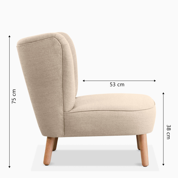 Domusnord Take a Break Loungestoel  Grey Sand  Zandbeige