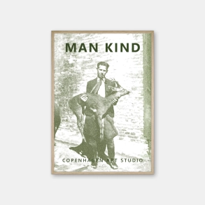 Copenhagen Art Studio - Man Kind - olive green poster