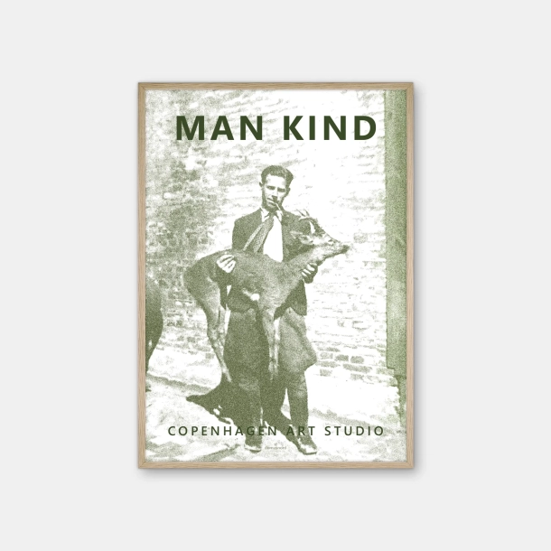 Copenhagen Art Studio - Man Kind - olive green poster