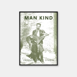 Copenhagen Art Studio - Man Kind - olive green poster