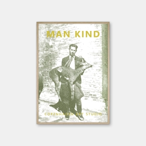 Copenhagen Art Studio - Man Kind - olive yellow poster