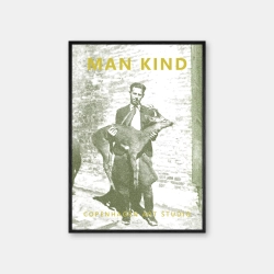 Copenhagen Art Studio - Man Kind - olive yellow poster