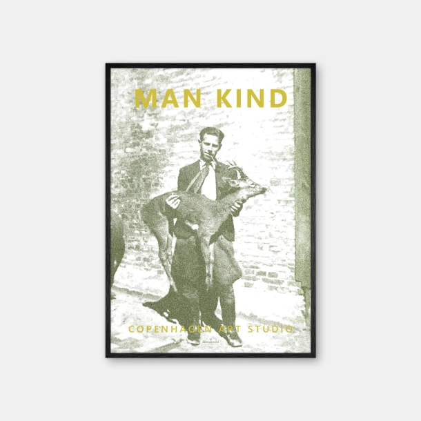 Copenhagen Art Studio - Man Kind - olive yellow poster