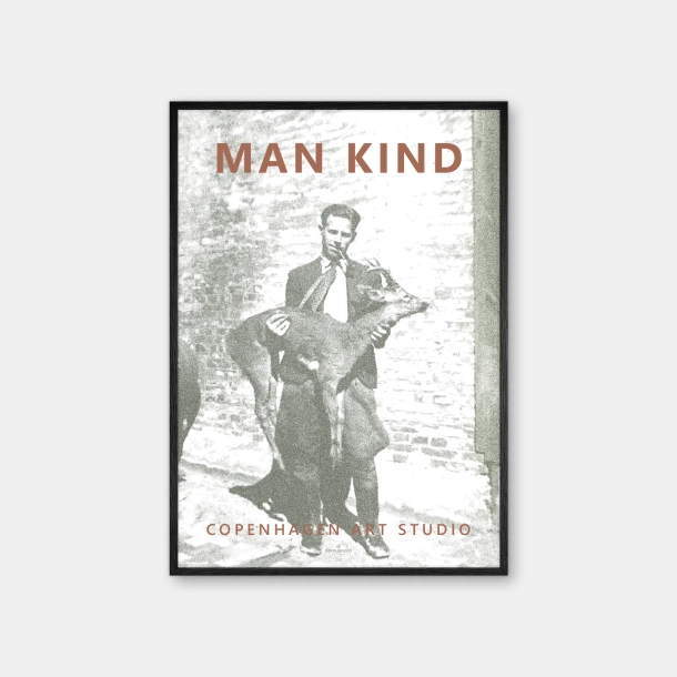 Copenhagen Art Studio - Man Kind - gr� poster