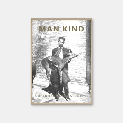 Copenhagen Art Studio - Man Kind - black poster