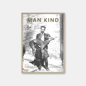 Copenhagen Art Studio - Man Kind - black poster