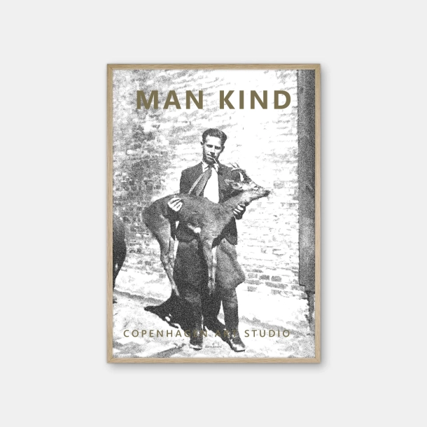 Copenhagen Art Studio - Man Kind - black poster