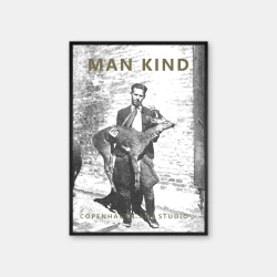 Copenhagen Art Studio - Man Kind - black poster