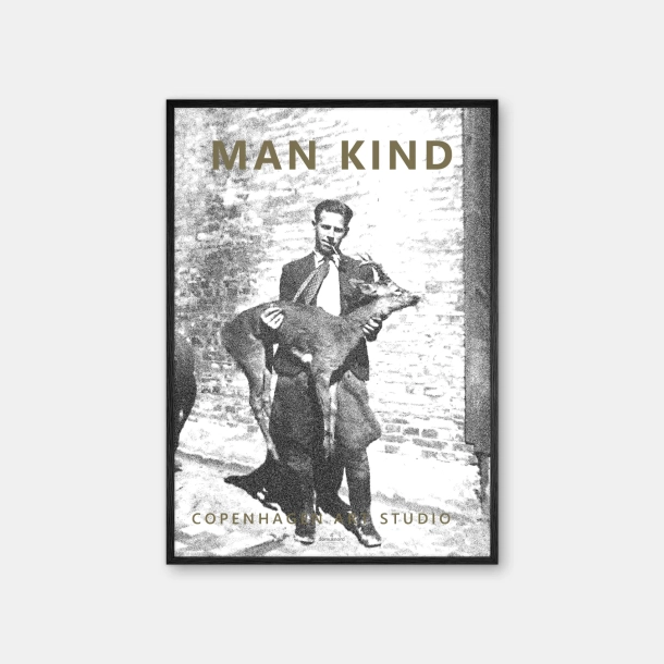 Copenhagen Art Studio - Man Kind - black poster