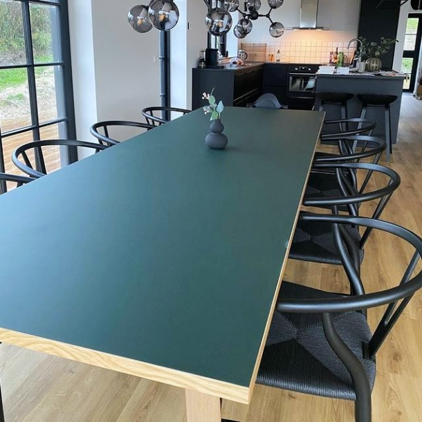 Domusnord Room Linoleum's Large Dining Table in Oak 300 x 100 cm in 19 colors