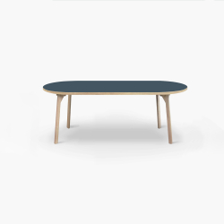 Domusnord Room Oval Dining Table 180 x 110 cm in 19 colors