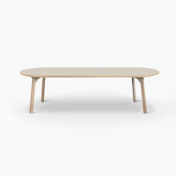 Domusnord Room Ovalt Linoleums Spisebord i Eg 240 x 110 cm i 21 farver