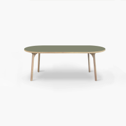 Domusnord Room Oval Dining Table 180 x 110 cm in 19 colors
