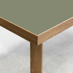 Domusnord Room Linoleum Desk in Oak 120 x 60 cm in 19 colors