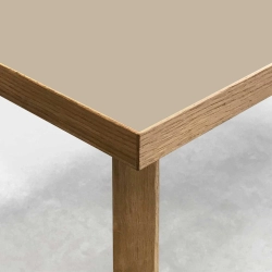 Domusnord Room Linoleum Dining Table in Oak 200 x 90 cm in 19 colors