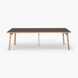 Domusnord Room Linoleum's Large Dining Table in Oak 300 x 100 cm in 19 colors