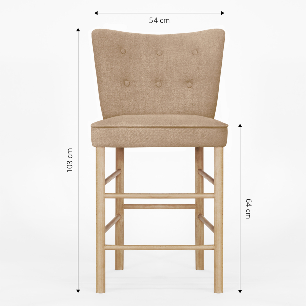 Domusnord Take a Break Barstol - Camel Brown - brun