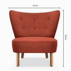 Domusnord Take a Break Loungestoel  Earth Red  Aardetint