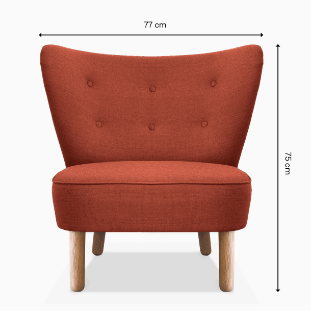 Domusnord Take a Break Loungestoel  Earth Red  Aardetint