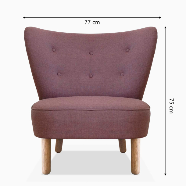 Domusnord Take a Break Loungestoel  Crispy Rose  Rozerood