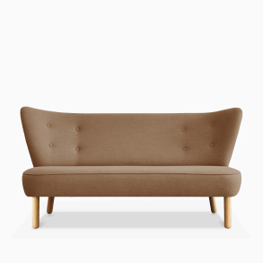 Domusnord Take a Break groe zweisitzige Lounge-Sofa  Camel Brown  Hellbraun