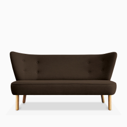 Domusnord Take a Break stor to personers lounge sofa - Chocolate Brown - brun