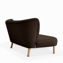 Domusnord Take a Break stor to personers lounge sofa - Chocolate Brown - brun