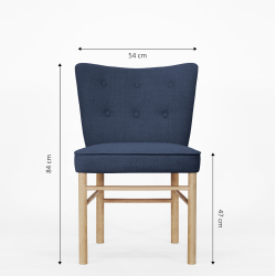 Domusnord Take a Break Dining Chair - Royal Blue - blue