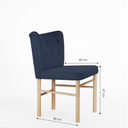 Domusnord Take a Break Dining Chair - Royal Blue - blue