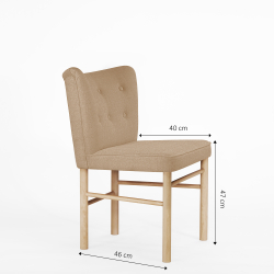 Domusnord Take a Break Spisebordsstol eg - Camel Brown - lys brun