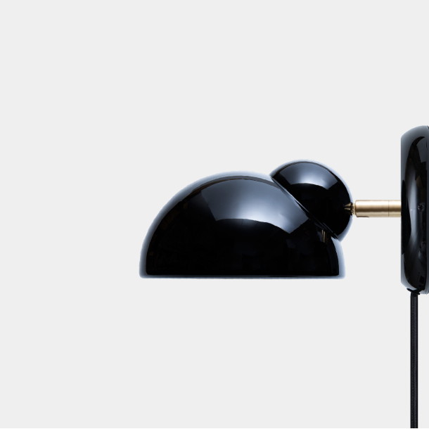 Domusnord Bubble Lampe Wandleuchte  Schwarz glnzend