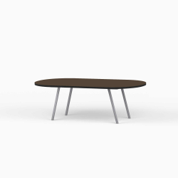 Domusnord LV Lounge Table – sofabord med linoleum og sort kant – medium
