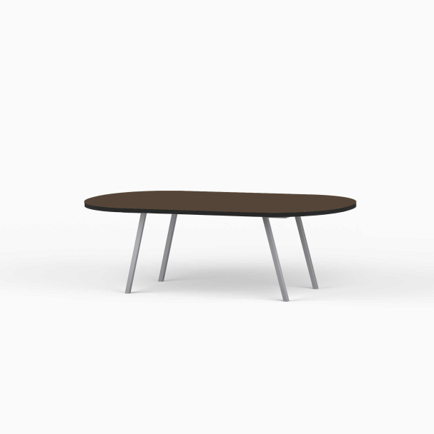 Domusnord LV Lounge Table  sofabord med linoleum og sort kant  medium