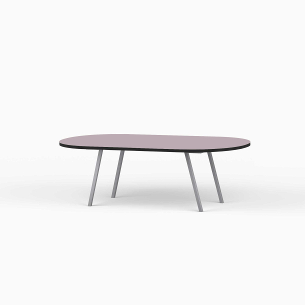 Domusnord LV Lounge Table  sofabord med linoleum og sort kant  medium